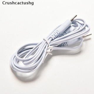 [crushcactushg] electroterapia electrodo cables de plomo para tens masajeador de 2,5 mm conexión venta caliente