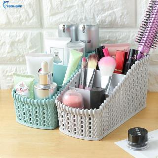 ☆ 4 rejillas de escritorio artículos de almacenamiento cesta de plástico hueco organizador de maquillaje en casa oficina estacionaria contenedor caja ☆