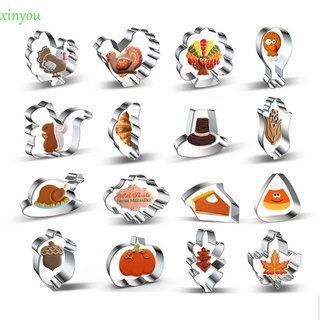 Xinyou - molde de acero inoxidable para acción de gracias, Fondant, utensilios de cocina, cortador de galletas