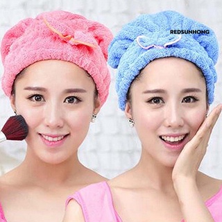 redsunhong útil secado rápido super absorbente microfibra baño cabello secado sombrero turbante toalla