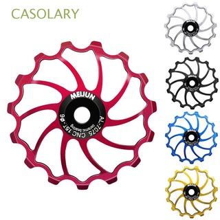 CASOLARY Cycling Guide Wheel Mountain Bike Rear Derailleur Bearing Road Bike Pulley Wheel Transmission Bicycle Parts MTB 14T 15T 16T Guide Roller/Multicolor