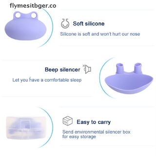 flyger forma rana anti ronquidos dispositivo de silicona ronquido tapón nariz respiración sin ronquidos.