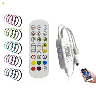 24-key Smart APP Bluetooth Remote Controller with Music Button for 5-24V LED Strip Light