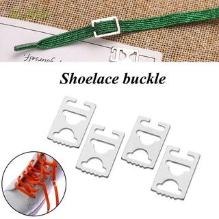 SUBEII 4Pcs/8Pcs Quick Laces Buckle Sports Fast Lacing No Tie Shoelaces New Universal Metal Shoelace Accessories Lazy Shoelaces