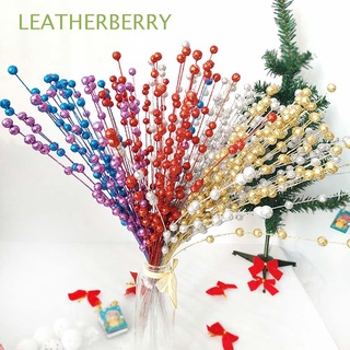 leatherberry lentejuelas artificial pistacho espuma decoración de navidad flor falsa boda plástico 2 manojos decoración del hogar suministros de fiesta/multicolor