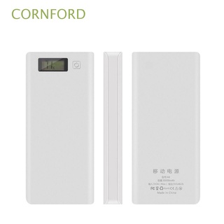 CORNFORD Portable Battery Storage Boxes DIY Battery Holder Power Bank Shell Battery Charger Box Battery Box Removable Power Bank Holder Mobile Phone Charger LCD Digital Display Charger Box Power Bank Case/Multicolor