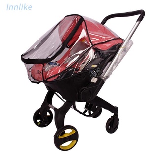 Inn cochecito de bebé cubierta de lluvia asiento de coche impermeable impermeable escudo transparente
