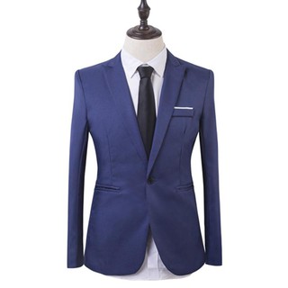 moda sólido para hombre blazer slim fit vestido de novia abrigo de negocios casual masculino traje chaqueta (3)