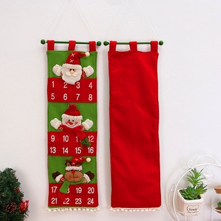 adornos navideños de lana cepillado/calendario familiar de navidad (2)