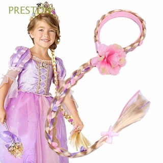 Apión de peluca linda Princesa Rapunzel accesorios Para cabello rubio Cosplay tejido trenzado peluca diadema