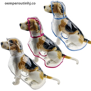 tinhj impermeable perro impermeable con capucha transparente mascota perro impermeable ropa para mascotas. (5)