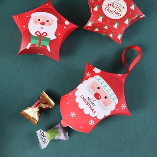 sky 1pcs forma de estrella bolsas de caramelo de navidad árbol de navidad colgante decoración de navidad cajas de regalo paquete de galletas año nuevo regalo de navidad embalaje fiesta decoración bolsa de regalo cajas de papel (5)