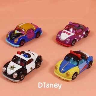 tomica takara tomy minnie mickey blanco nieve de dibujos animados de aleación modelo de coche juguetes para niños (1)