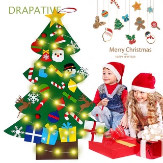 DRAPATIVE Party Supplies Christmas Decor String Light Xmas Gift Felt Christmas Tree New Year Wall Decor Children's Toy DIY Festive Gifts Christmas Ornaments