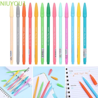 NIUYOU Washing Baby Clothes Making School Office Water-Based Pen Drawing Candy Color Supplies Stationery Imprintless Pen Washable Printing/Multicolor