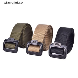 [xiangjei] cinturón de lona ajustable para deportes al aire libre militar táctico de nailon