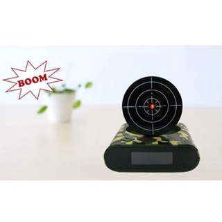 Reloj Despertador con pistola infrarroja-Display Digital LED/juego/regalos (5)