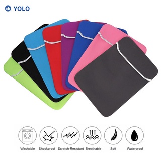 yolo moda manga caso cubierta universal portátil bolsa bolsa impermeable doble cremallera colorido tela de algodón suave forro maletín/multicolor
