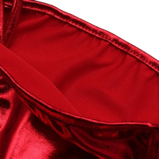 mujer y shiny babydoll lencería sujetador + tanga beachwear rojo (5)