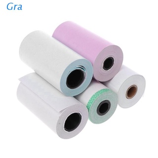 Gra Photo Paper Mini Printable Sticker Roll Thermal Printers Clear Printing Smudge-Proof Portable