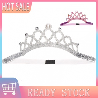 xia| niños diamantes de imitación brillante corona diadema niñas lindo princesa accesorio de pelo