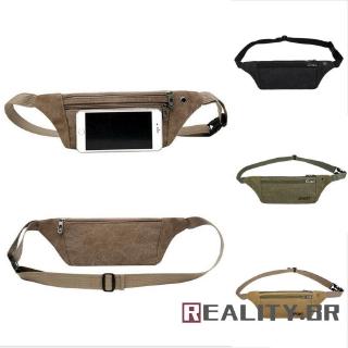 Bolso De Cintura puro con tela De Lona Militar bolso De cinturón y cremallera (6)