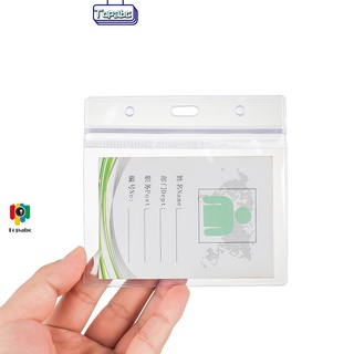 Abc 4x3 pulgadas cubierta De Plástico Pvc impermeable puerto tarjeta De identificación protectora De tarjeta De identificación