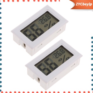 2 unidades Mini medidor de temperatura Digital LCD medidor de humedad probador de higrómetro termómetro