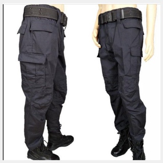 Negro pantalones de entrenamiento de los hombres resistente al desgaste fuerzas especiales cuatro estaciones de guerra lobo engrosado suelto pantalones de seguridad pantalones tácticos mono zapatos de seguridad