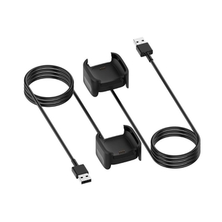 Cable de carga rápida cuna con USB cargador magnético Cable base soporte para Fitbit Versa 2 Smart Watch adaptadores de cargador con Cable