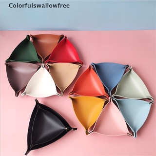 colorfulswallowfree pu cuero plegable triángulo bandeja de dados portátil caja para juegos de mesa (3)