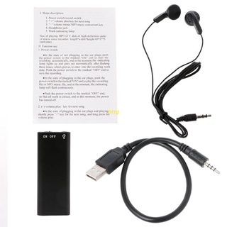 Mini grabadora de voz de Audio Digital btsg 3 en 1 8GB reproductor de música MP3 USB Flash Drive