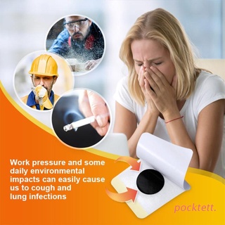 pockt 6 unids/pack chino herbal tos parche estabiliza la tos y el asma yeso eficaz anti-tos (1)