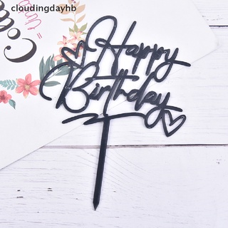 cloudingdayhb acrílico feliz cumpleaños tarta decoración cupcake postre fiesta decoración suministros productos populares (4)