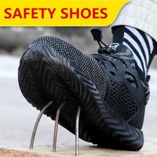 LOVEFOOT Zapatos De Seguridad Ligeros Antideslizantes Trabajo Hombres Mujeres Transpirable Anti-Aplastamiento piercing Protectores