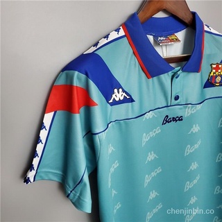 Retro 92/95 Barcelona Green Football Jersey Camisetas de fútbol de alta calidad S-XXL (7)