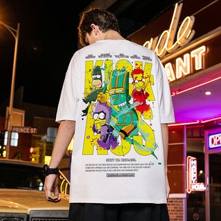 2021 Camiseta de hombre Grande/Manga corta/estampado de Anime/los Simpsons/M-5Xg