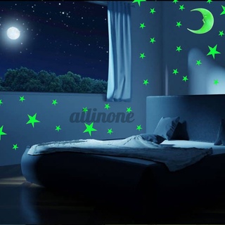 en venta pegatinas de pared luminosas que brillan en la oscuridad bebé niños dormitorio decoración del hogar estrellas luminosas fluorescentes pegatinas de pared (4)