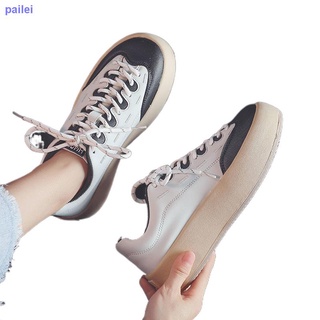 Global nicho diseño retro zapatillas de deporte de las mujeres s otoño 2021 de las mujeres s zapatos de suela gruesa estudiantes zapatos blancos de las mujeres s zapatillas de deporte