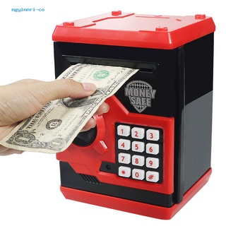 ngy niños contraseña electrónica hucha mini cajero automático ahorro de dinero caja de monedas juguete regalo