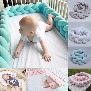 [heavendenotation] 1m /2m bebé suave nudo almohada trenzada cuna parachoques decorativo cojín de cama