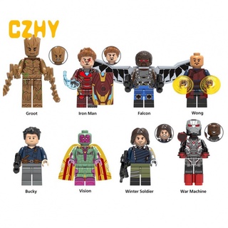 Lego Minifigures Super Hero Gru Iron Man bloque de construcción juguete