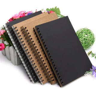 withakiss Reeves Retro Spiral Bound Coil Sketch Book Blank Notebook Kraft Sketching Paper