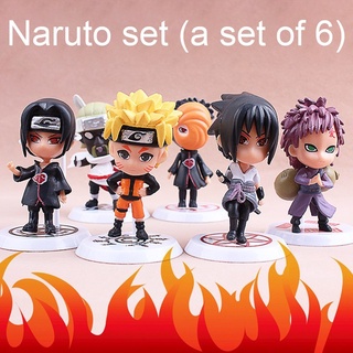 6 figuras De Naruto Sasuke De Naruto hecho a mano 100% nuevo y De Alta calidad