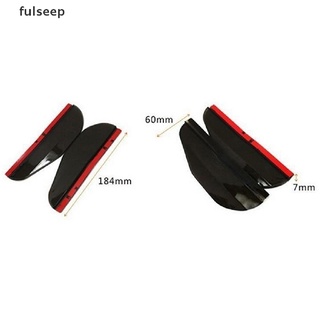 [fulseep] 1 par negro espejo retrovisor de coche lluvia agua impermeable cejas cubierta lateral escudo trht