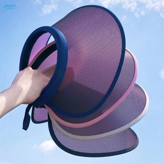 Sombrero de protección solar visera de tenis amplia playa ala gorra familia equitación al aire libre (9)