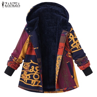 Zanzea abrigo De Manga larga con estampado Floral/abrigo De talla grande para mujer