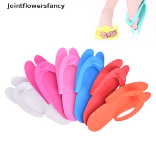 jointflowersfancy 12 pares de zapatillas de espuma desechables salon spa pedicura sandalias de espuma slippper cbg