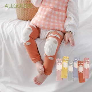 Allgoods - rodillera gruesa y suave para gatear, diseño de dibujos animados, mantener caliente bebé, cojín de codo, rodillera Multicolor