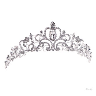 sh novia princesa austriaca impresionante cristal tiara diadema corona corona velo